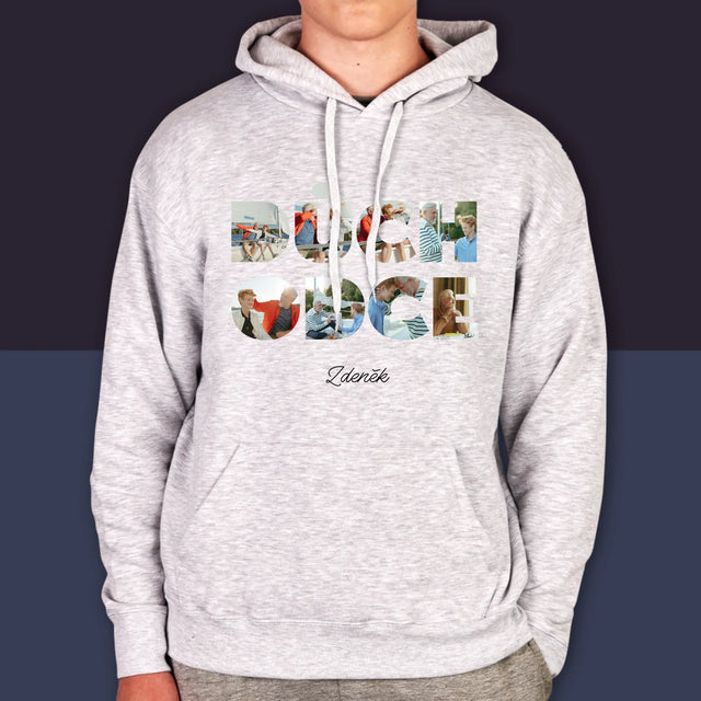 Slovo Z Fotek: Důchodce - Pánská Mikina S Kapuci