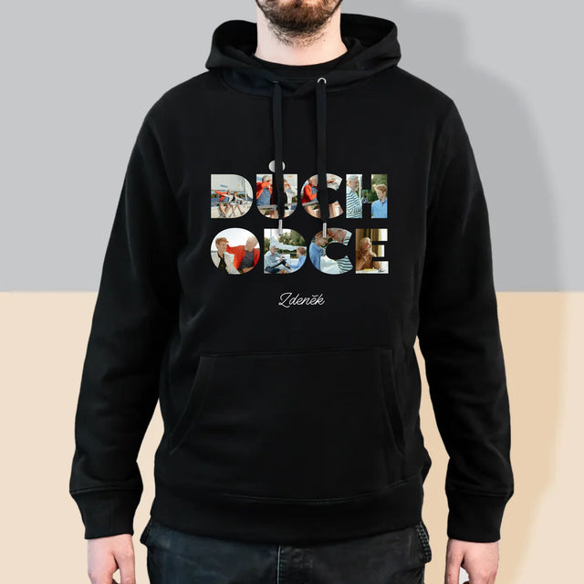 Slovo Z Fotek: Důchodce - Pánská Mikina S Kapuci