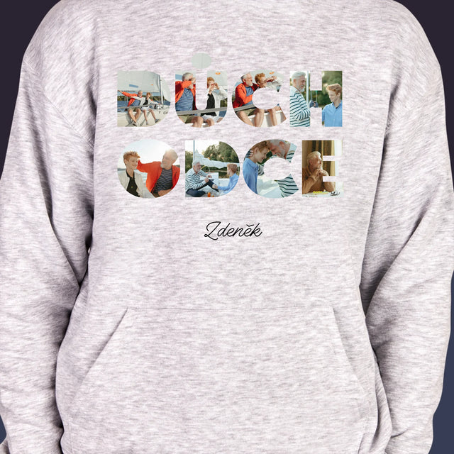 Slovo Z Fotek: Důchodce - Pánská Mikina S Kapuci