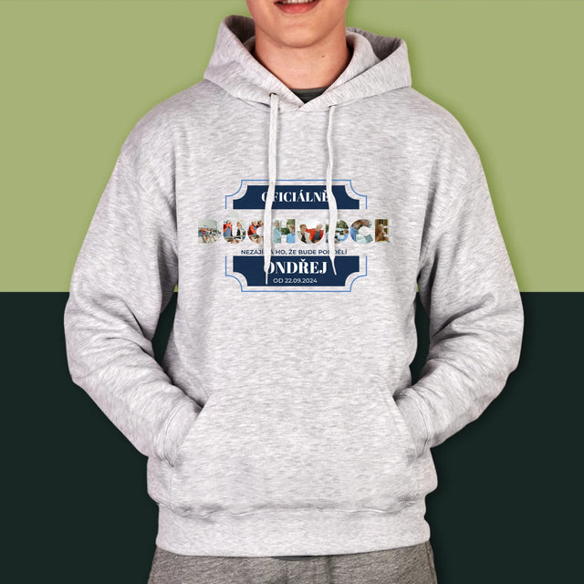 Slovo Z Fotek: Oficiálně Důchodce - Pánská Mikina S Kapuci