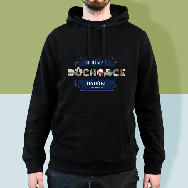 Slovo Z Fotek: Oficiálně Důchodce - Pánská Mikina S Kapuci