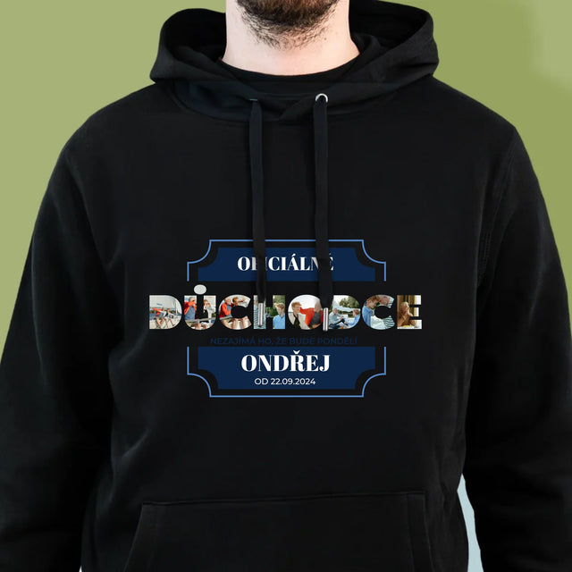 Slovo Z Fotek: Oficiálně Důchodce - Pánská Mikina S Kapuci