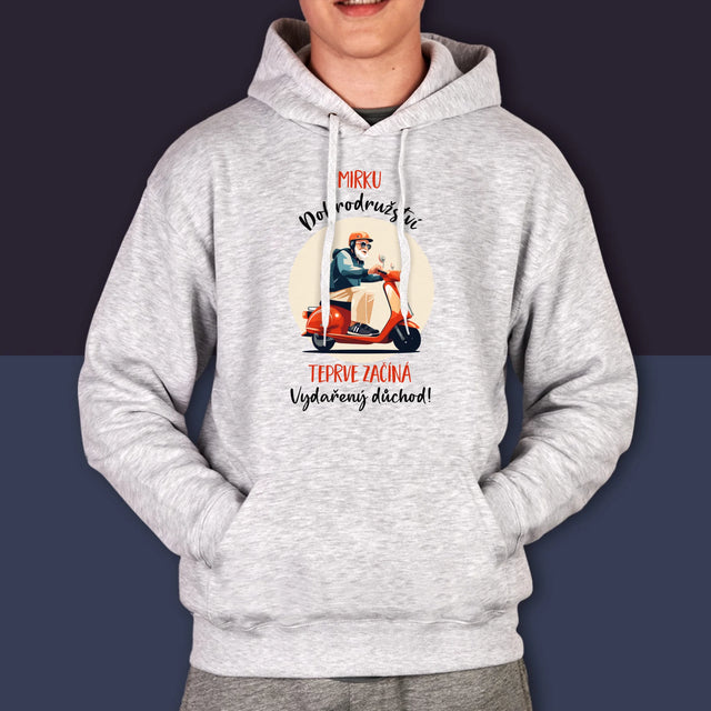 Jméno A Nápis: Dobrodružství Teprve Začíná - Pánská Mikina S Kapuci