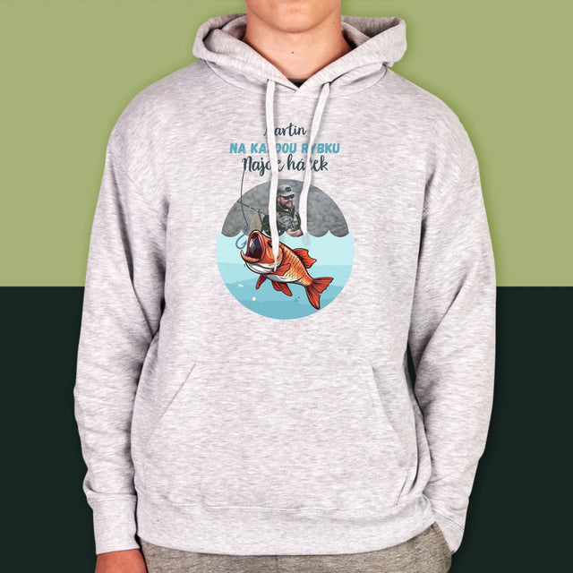 Fotka A Textem: Najde Háček - Pánská Mikina S Kapuci
