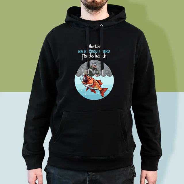 Fotka A Textem: Najde Háček - Pánská Mikina S Kapuci