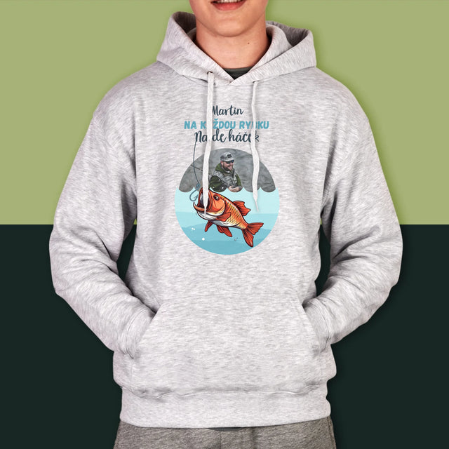 Fotka A Textem: Najde Háček - Pánská Mikina S Kapuci