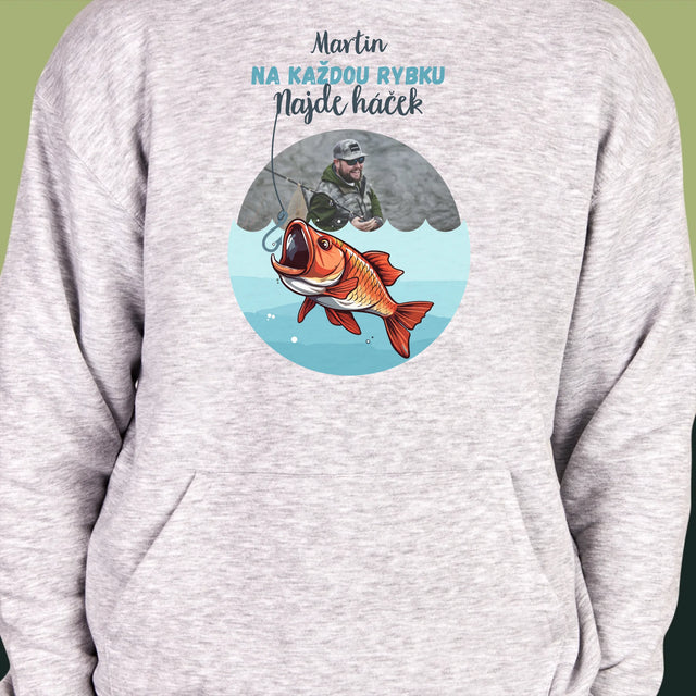 Fotka A Textem: Najde Háček - Pánská Mikina S Kapuci