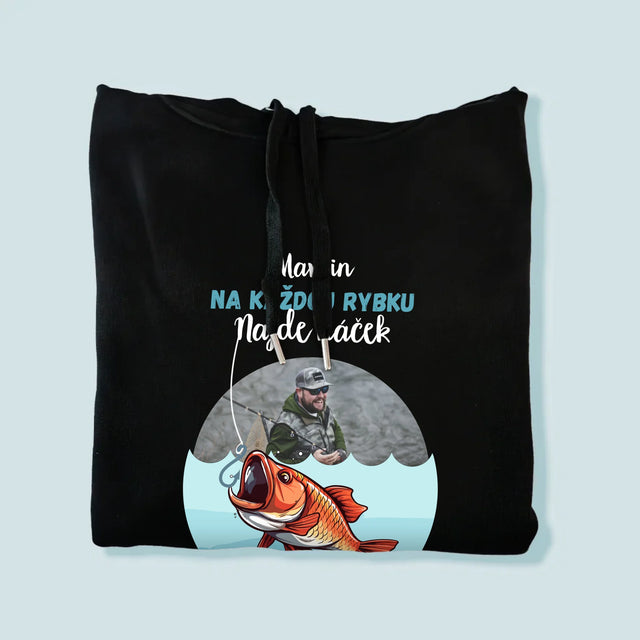 Fotka A Textem: Najde Háček - Pánská Mikina S Kapuci