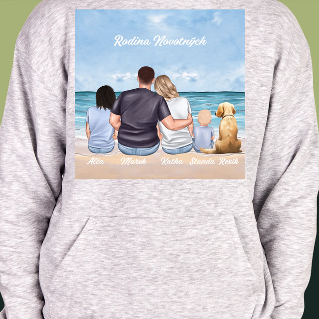 Designér Postav: Rodinný Portrét - Pánská Mikina S Kapuci