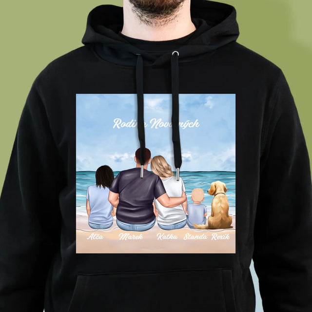Designér Postav: Rodinný Portrét - Pánská Mikina S Kapuci