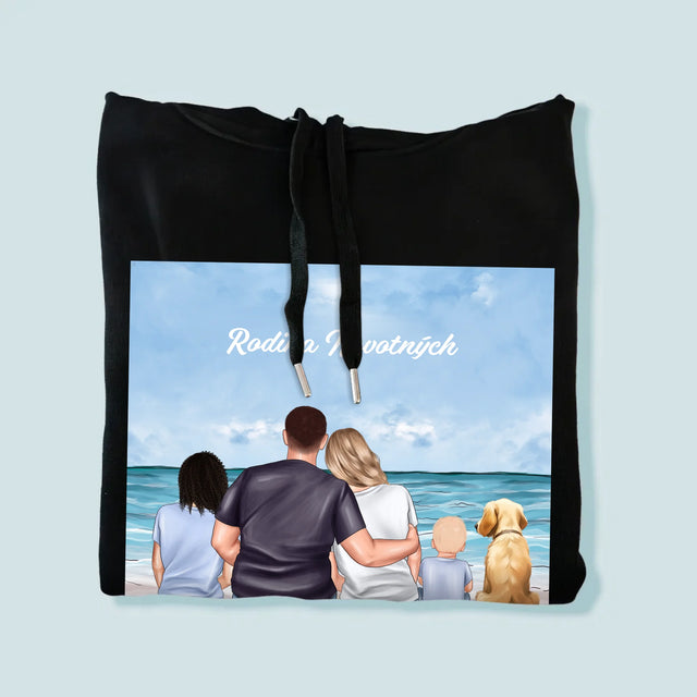 Designér Postav: Rodinný Portrét - Pánská Mikina S Kapuci