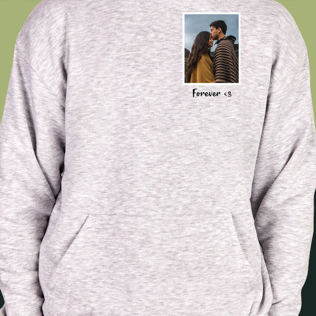 Fotka A Textem: Fotka V Rámečku - Pánská Mikina S Kapuci