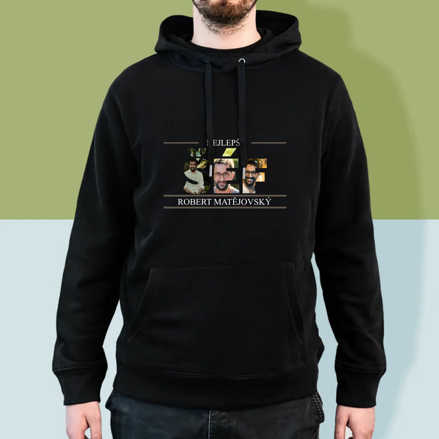 Slovo Z Fotek: Nejlepší Šéf 2 - Pánská Mikina S Kapuci