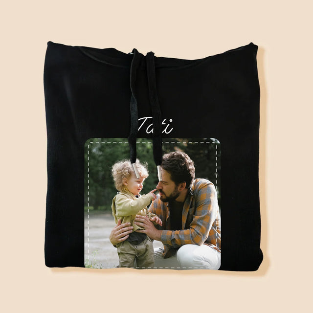 Fotka A Textem: Nejúžasnější Táta - Pánská Mikina S Kapuci