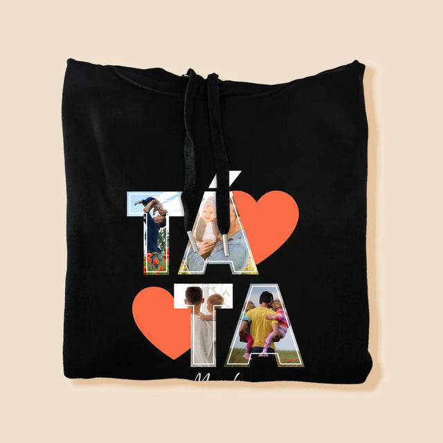 Fotokoláž: Táta Je Nejlepší - Pánská Mikina S Kapuci