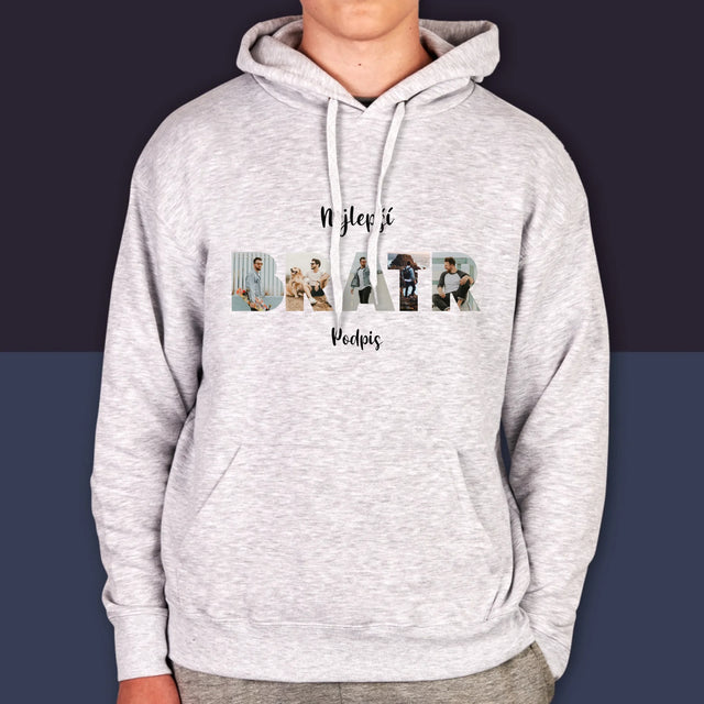 Slovo Z Fotek: Bratr Z Tvých Fotek - Pánská Mikina S Kapuci