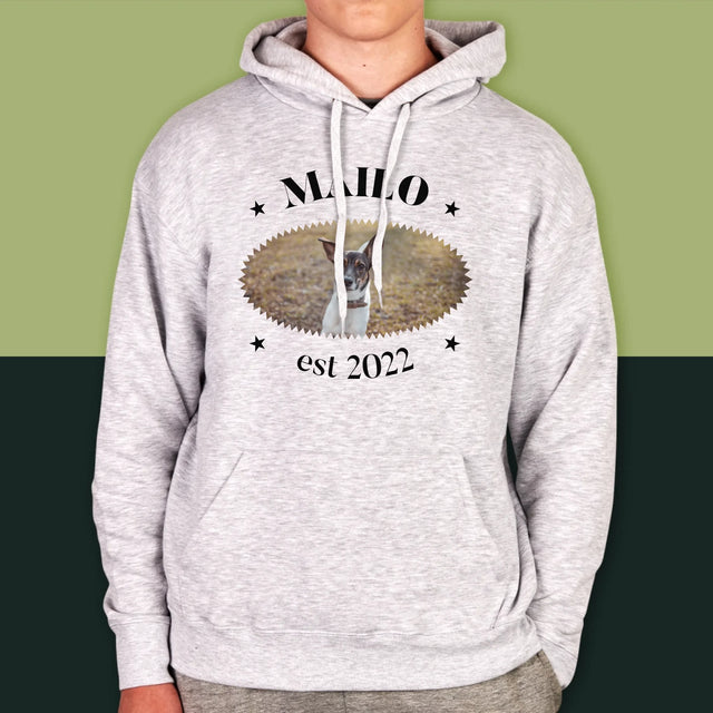 Fotografie a popisek: Pies Established - Pánská mikina s kapucí | Německo