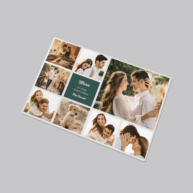 Fotokoláž: Koláž Milostná - Podložka Na Psací Stůl