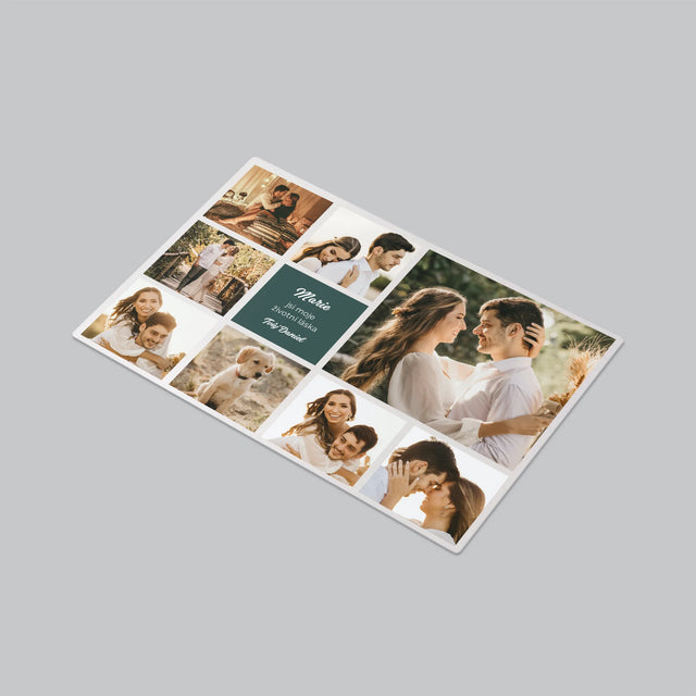 Fotokoláž: Koláž Milostná - Podložka Na Psací Stůl