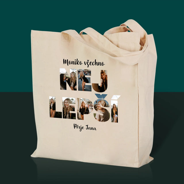 Slovo Z Fotek: Všechno Nejlepší - Plátěná Taška