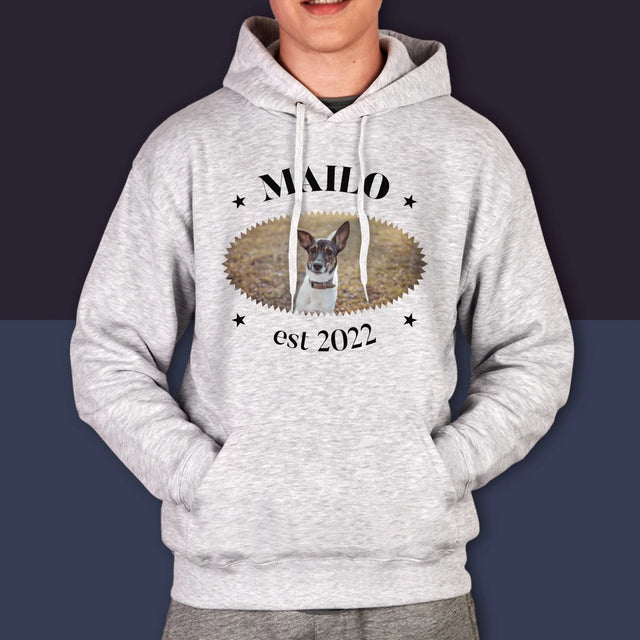 Fotka A Textem: Pes Established - Pánská Mikina S Kapuci