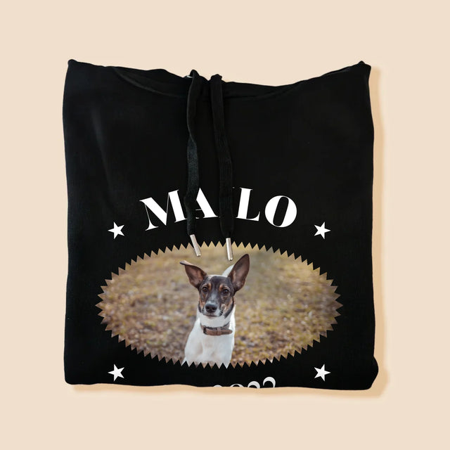 Fotka A Textem: Pes Established - Pánská Mikina S Kapuci