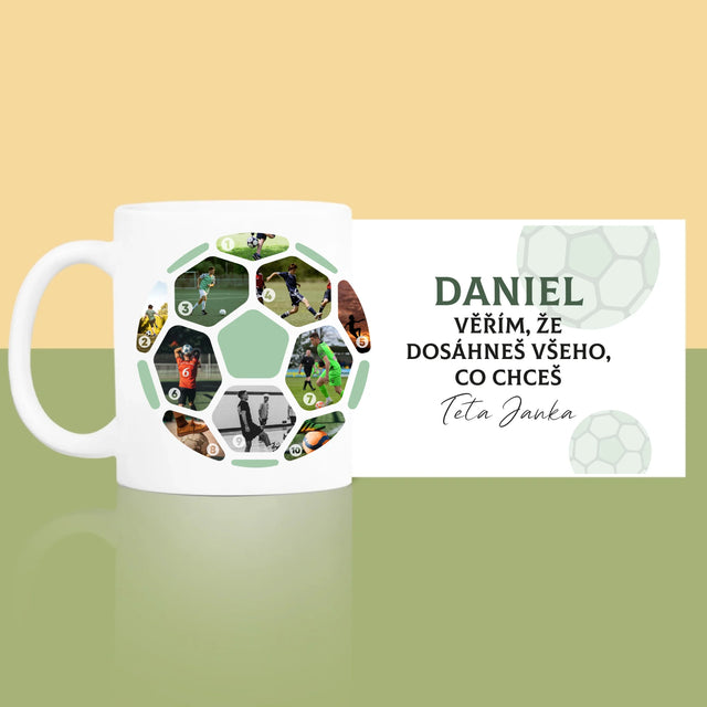 Fotokoláž: Fotbalová Fotografická Koláž - Hrnek