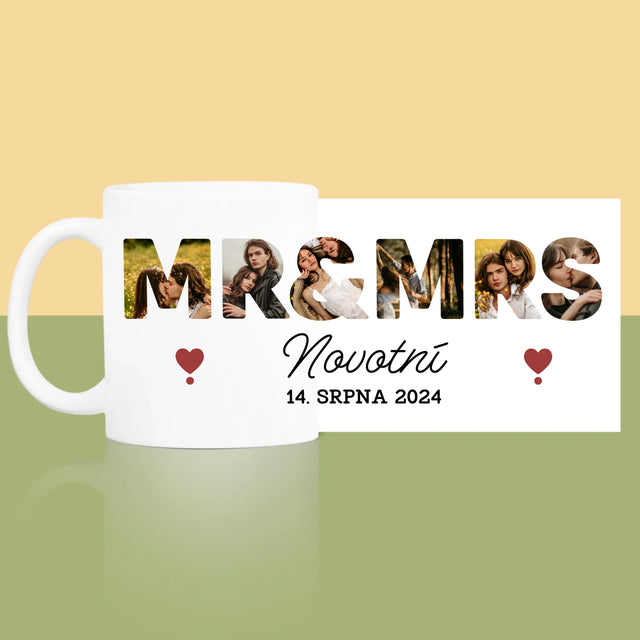 Slovo Z Fotek: Mr&Mrs - Hrnek