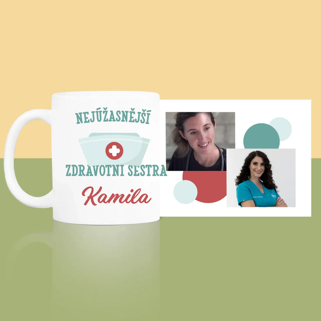 Fotokoláž: Nejúžasnější Zdravotní Sestra - Hrnek