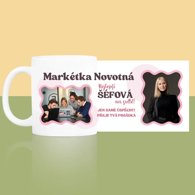 Fotokoláž: Nejlepší Šéfová - Hrnek