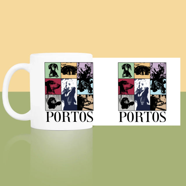 Fotokoláž: Štěně Jak Taylor - Hrnek