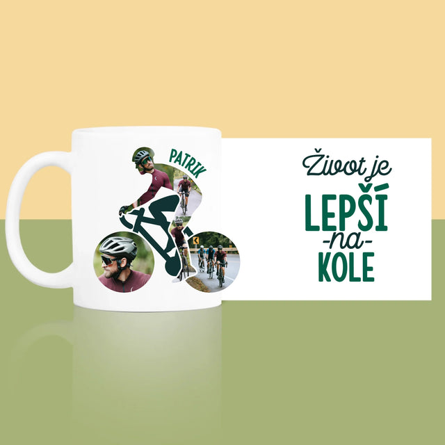 Tvar Z Fotek: Život Je Lepší Na Kole - Hrnek