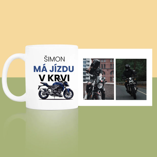 Fotokoláž: Jízdu Má V Krvi - Hrnek