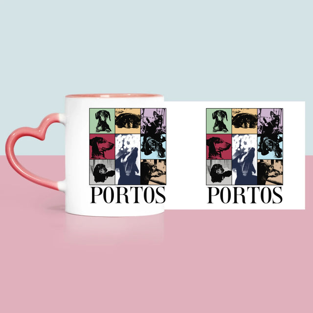 Fotokoláž: Štěně Jak Taylor - Hrnek