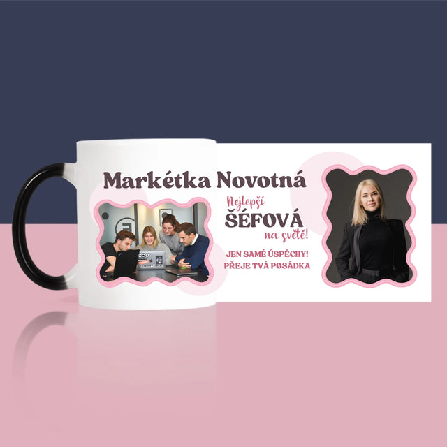 Fotokoláž: Nejlepší Šéfová - Hrnek