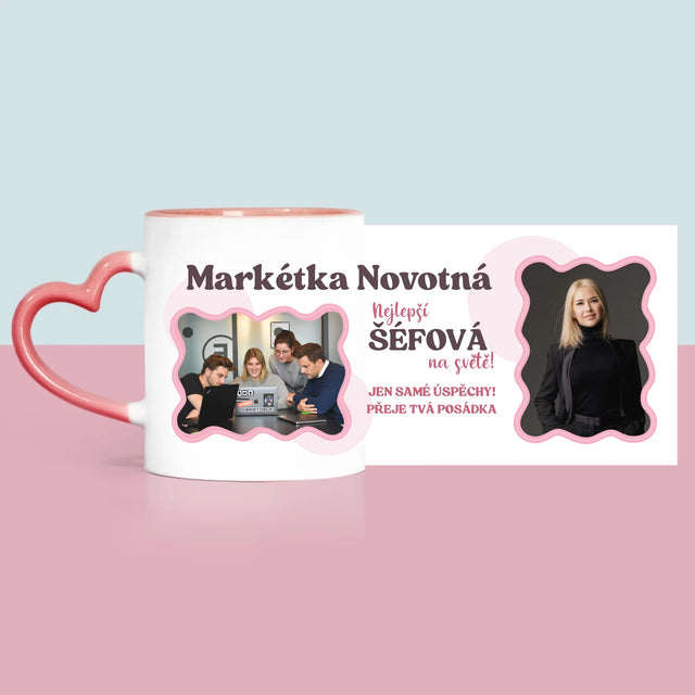 Fotokoláž: Nejlepší Šéfová - Hrnek