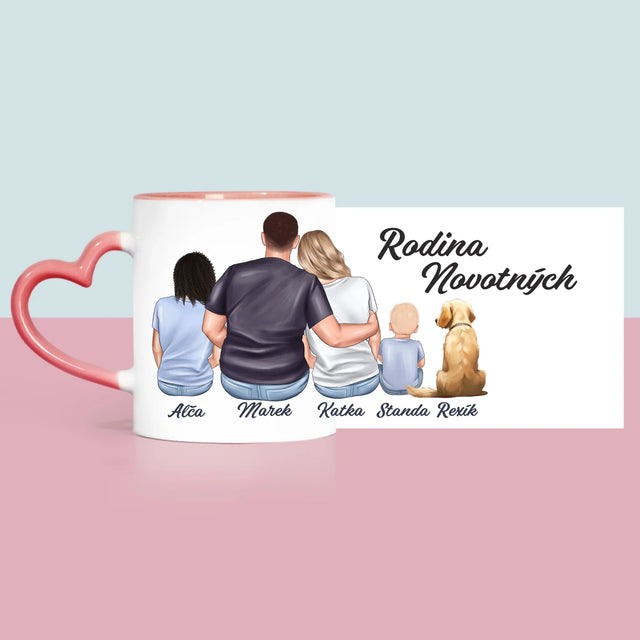 Designér Postav: Rodinný Portrét - Hrnek