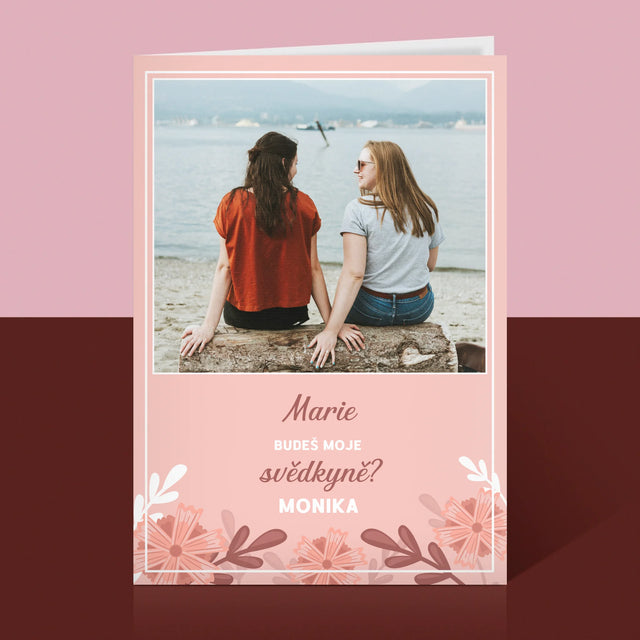 Fotokoláž: Prosba O Bytí Svědkyní - Přání