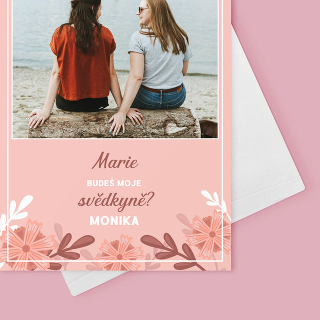 Fotokoláž: Prosba O Bytí Svědkyní - Přání