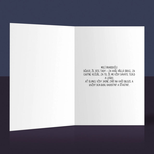 Fotka A Textem: Poděkování Pro Prarodiče - Přání