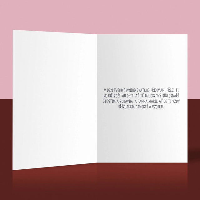 Fotokoláž: První Přijímání - Přání