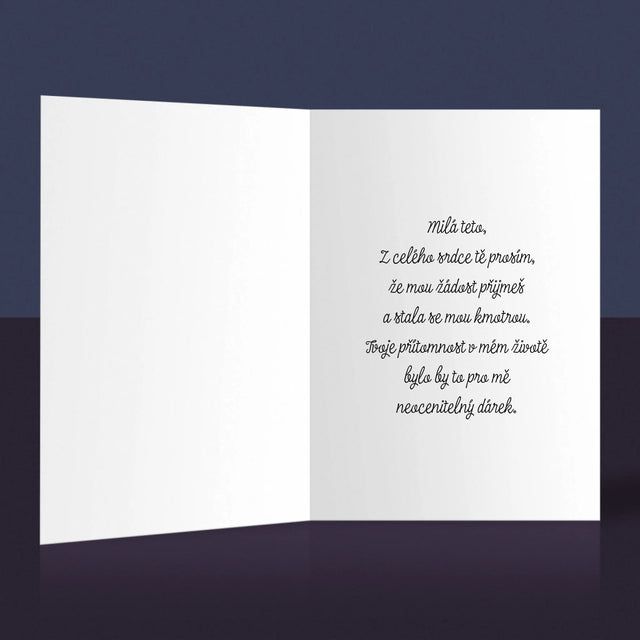 Fotokoláž: Půjdeš Mi Za Kmotru - Přání