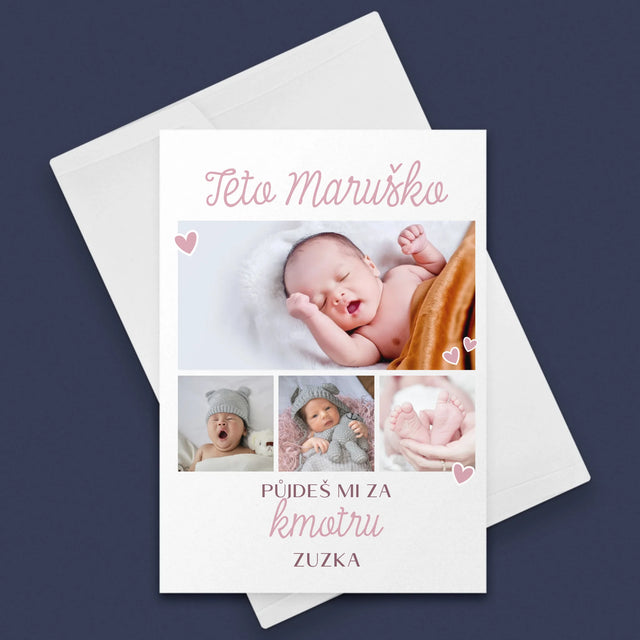 Fotokoláž: Půjdeš Mi Za Kmotru - Přání