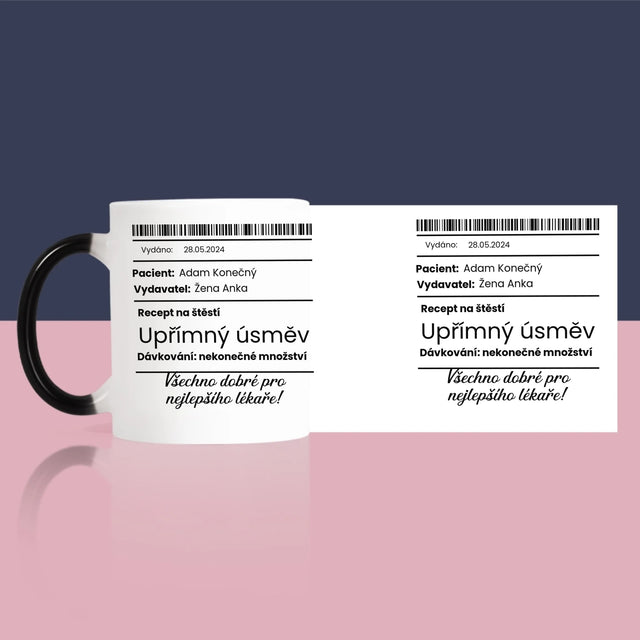Jméno A Nápis: Recept Na Štěstí - Hrnek