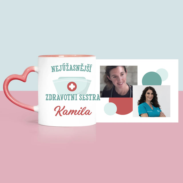 Fotokoláž: Nejúžasnější Zdravotní Sestra - Hrnek