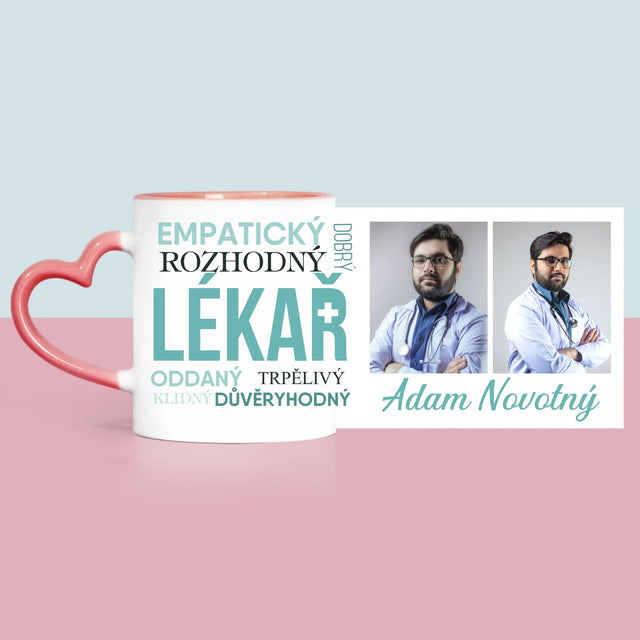 Fotokoláž: Lékař Vlastnosti - Hrnek
