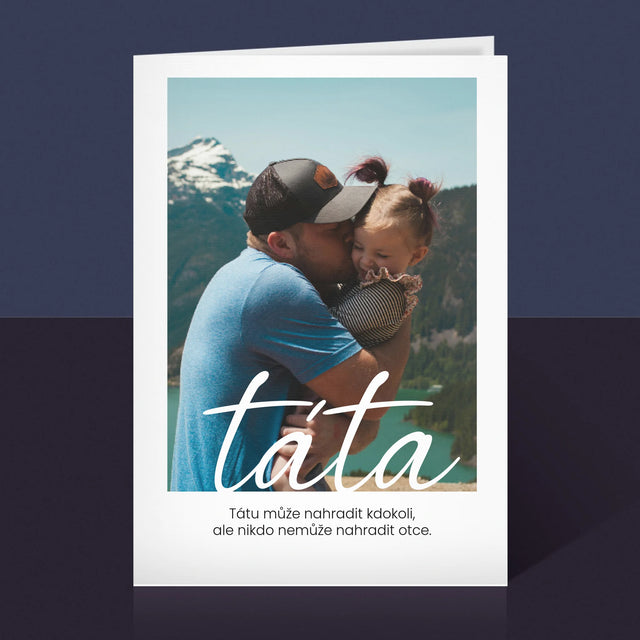 Fotka A Textem: Nenahraditelný Táta Věnování - Přání