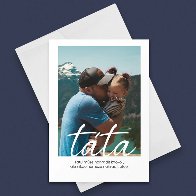 Fotka A Textem: Nenahraditelný Táta Věnování - Přání