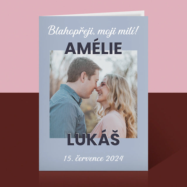 Fotka A Textem: Svatební Blahopřání - Přání