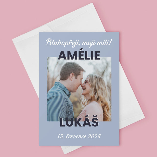 Fotka A Textem: Svatební Blahopřání - Přání